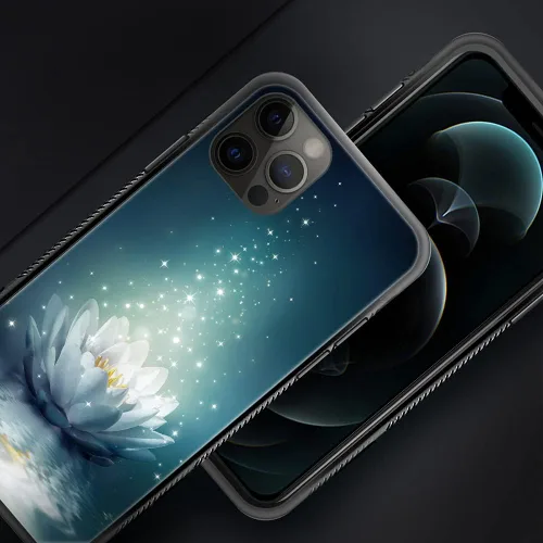 Miniatura 6 de ZHEGAILIAN Funda compatible con iPhone 13 Pro Max, diseño de patrón de policarbonato duro, funda protectora de TPU suave antideslizante para iPhone