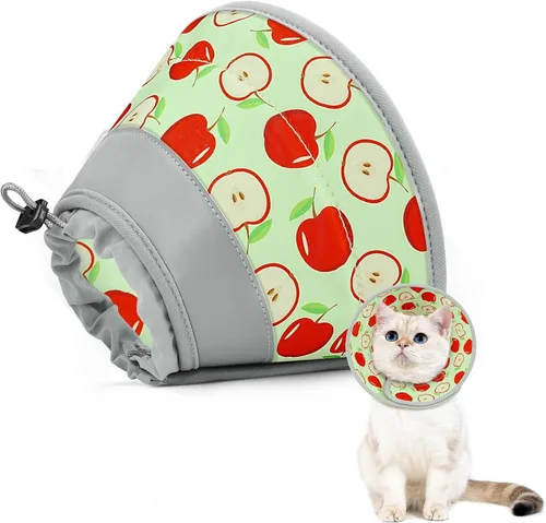 Miniatura 19 de Collar de cono de gato suave para dejar de lamer, ajustable, plegable, ligero, conos para gatitos después de la cirugía, recuperación para gatos