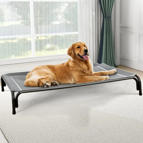 Czpalo Cama elevada para perro, cama elevada para perros al aire libre para perros de tamaño extra grande, cuna refrescante portátil para mascotas