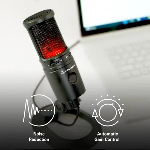 Miniatura 6 de Audio-Technica Micrófono de condensador USB AT2020USBXP, con DSP