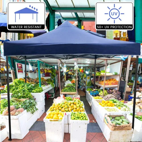 Miniatura 5 de Tienda de campaña desplegable de 10 x 10 pies, tienda de campaña plegable comercial al aire libre con bolsa de transporte con ruedas, bolsa de arena