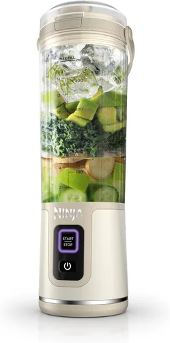 Miniatura 22 de Ninja BC151EM Blast Licuadora Portátil, Sin Cable, Recipiente de 18oz, Licuadora Personal para Batidos y Licuados, Libre de BPA, Tapa Hermética