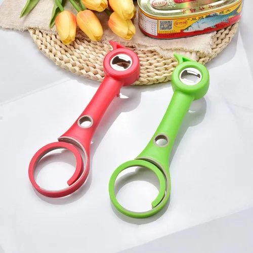 Miniatura 2 de Muellery Multifuncional 6 en 1 abridor de botellas tarro abrelatas comodidad fácil de usar hogar multi cocina herramientas verde CW00542Green