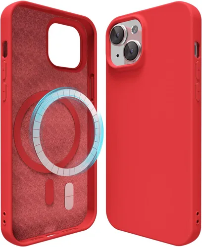 Miniatura 112 de oakxco Funda de silicona para iPhone 12 Pro Max, magnética, compatible con carga inalámbrica Magsafe, cubierta protectora de goma suave y delgada