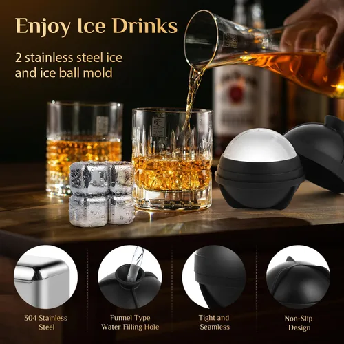 Miniatura 7 de Kit de ahumador de whisky eléctrico, regalo de whisky para el día del padre, sin antorcha recargable, portátil, ahumador de cóctel con 7 luces