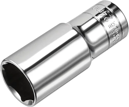 Miniatura 11 de uxcell 1/2 pulgada Drive 0.315 in 6-Point Deep Socket, métrico, Cr-V (pulido)