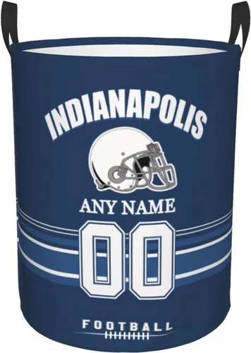 Miniatura 20 de Cesta de lavandería Philadelphia, cesta de lavandería personalizada estilo fútbol, cesta de almacenamiento plegable personalizada con nombre