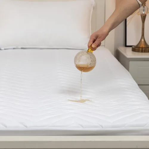 Miniatura 3 de Kingnex Protector de colchón acolchado impermeable para litera de RV de 30 x 75 para cama individual estrecha, estilo de sábana ajustada