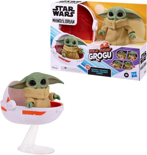 Miniatura 10 de STAR WARS Wild Ridin' Grogu, juguete animatrónico para niños, más de 25 combinaciones de sonido y movimiento, juguete para niños a partir de 4 años