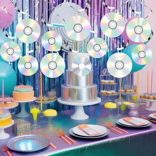 Miniatura 6 de Decoraciones de remolinos colgantes para fiestas de los años 90, decoraciones retro para fiestas musicales de los años 90, decoraciones de fiesta