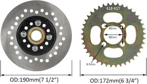 Miniatura 6 de Kit completo de eje vivo trasero de 32 pulgadas con ruedas de 6 pulgadas, montaje de eje de volante delantero, piezas de bricolaje para Go Kart ATV