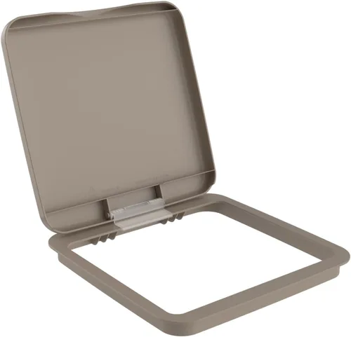 Miniatura 19 de Tapa para cubo de basura de 35 cuartos de galón, de la marca Rev-A-Shelf plateado