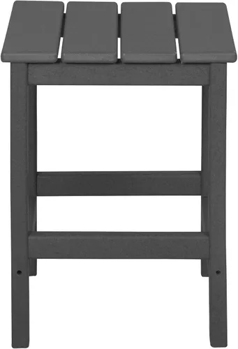 Miniatura 7 de WestinTrends Malibu - Juego de mesa auxiliar y café para silla Adirondack, 3 piezas, color gris