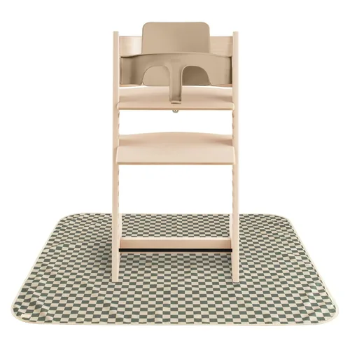Miniatura 18 de mushie Alfombrilla Splat para Bebé 108x108 cm (Rosa) Resistente al Agua para Debajo de Silla Alta y Juego Infantil Rubor