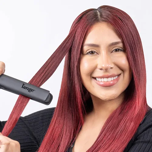 Miniatura 5 de L'ANGE HAIR Le Titane - Plancha plana de titanio, alisador de pelo con bordes curvos para un estilo versátil, plancha plana de doble voltaje