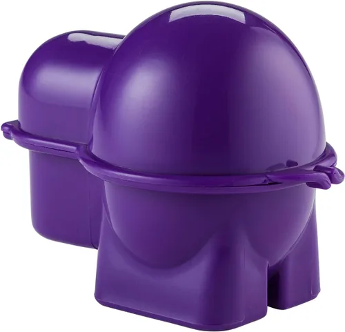 Hutzler Recipiente para llevar huevo con salero, morado, huevo para llevar, morado