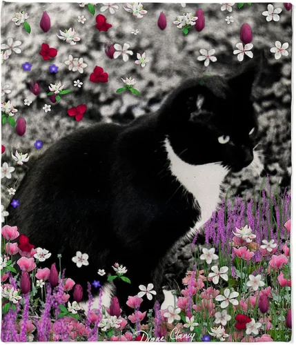 Miniatura 8 de CafePress Cat 571 - Manta de forro polar súper suave, 60 x 50 pulgadas