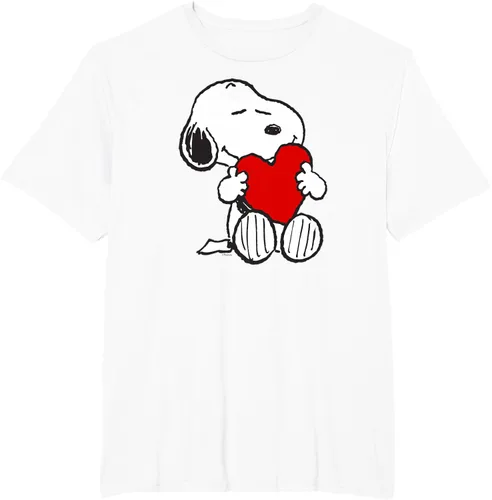 Miniatura 9 de Peanuts Camiseta de San Valentín Snoopy Hugging Heart, Negro