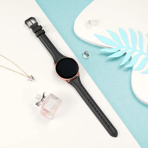 Miniatura 4 de GEAK Bandas de Cuero Delgadas Compatibles con Samsung Galaxy Watch 7 40mm 44mm/Watch 5 Pro 45mm/Galaxy Watch 6/Watch 5 4 44mm 40mm/Galaxy Watch 4