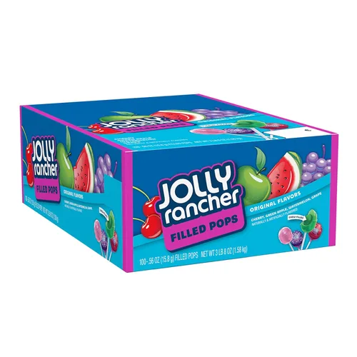 Miniatura 3 de JOLLY RANCHER Filled Pops Surtidos - Caja de dulces con sabor a fruta variada, 56 onzas (100 piezas)