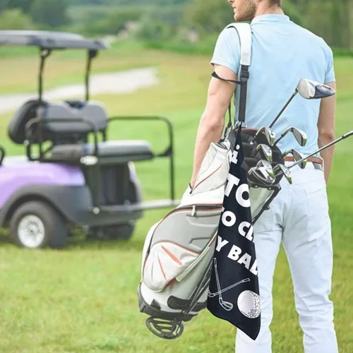 Miniatura 2 de Artpreti Divertida toalla de golf, toallas de golf impresas para bolsas de golf con clip, regalo de golf para hombres, marido, novio, papá, regalos