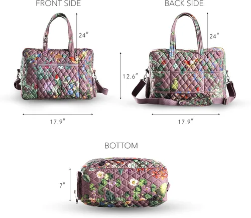 Miniatura 3 de Maison d' Hermine Bolsa de viaje acolchada de 100% algodón, bolsa de fin de semana, equipaje de fin de semana, bolsa de gimnasio para hombres