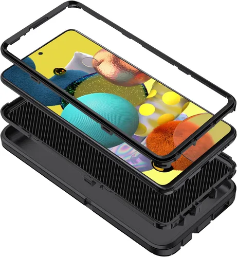 Miniatura 7 de Funda para Galaxy A51 5G, [sin protector de pantalla] a prueba de golpes, a prueba de caídas, a prueba de polvo, protección de 3 capas, resistente