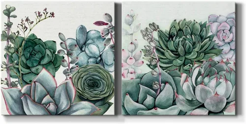 Miniatura 11 de Renditions Gallery Arrangement of Spring I - Arte de pared, decoración en lienzo de alta calidad con envoltura de galería, listo para colgar, 10