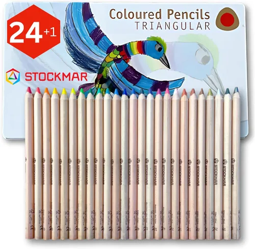 Miniatura 10 de STOCKMAR Lápices de colores triangulares 18 colores + 1 lápiz de grafito