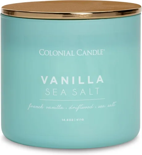 Miniatura 31 de Colonial Candle Winter Woods - Vela perfumada en frasco, colección Pop of Color, 3 mechas, verde, 14.5 onzas, hasta 60 horas de combustión