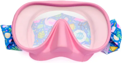Miniatura 19 de Splash Place Máscara de natación para adultos con correa de tela Gafas de natación para adultos con cubierta para la nariz, hipoalergénicas,