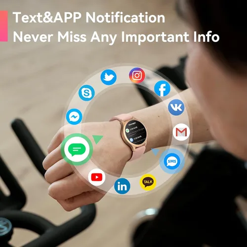 Miniatura 5 de Reloj inteligente para mujer, contador de calorías, monitor de sueño, IP68, impermeable, podómetro, contador de calorías, monitor de actividad
