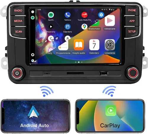 Miniatura 15 de 7" Android 13 Radio de coche con Carplay inalámbrico Android Auto GPS Navegación Estéreo de coche 8-CORE 2+32G Pantalla táctil IPS WiFi BT FM AM DSP
