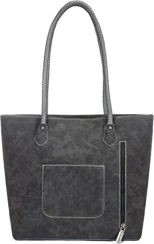 Miniatura 7 de Montana West Bolsas Tote Tejidas para Mujeres, Carteras y Bolsos de Mano con Bolsillo Trasero con Cremallera