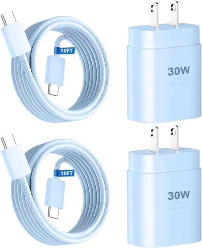 Miniatura 15 de Cargador rápido para teléfono 17 16 15, bloque de carga USB C de 30 W para teléfono 17 16 15 Pro Max y cable tipo C de 8 pies para iPhone 17/Air/17