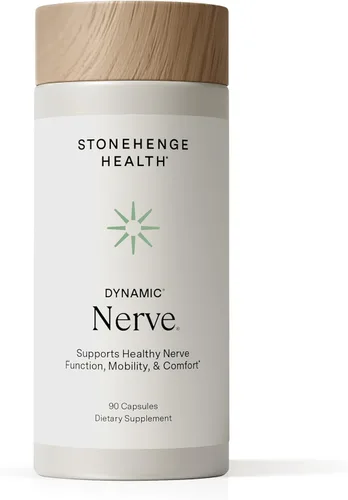 Stonehenge Health Suplemento nervioso dinámico: apoya la función nerviosa en los dedos, dedos de los pies, manos y pies con ácido alfa lipoico ALA,
