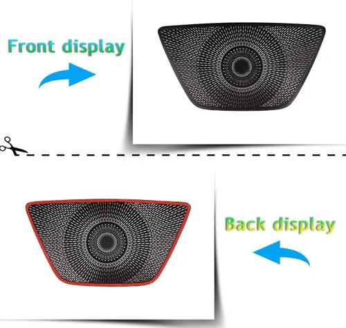 Miniatura 2 de Aleación de aluminio negro coche tablero altavoz cubierta ajuste para BMW X5 G05 2019 auto accesorios