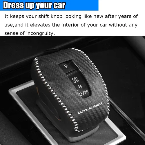 Miniatura 7 de Accesorios de interior personalizados para Mitsubishi Outlander 2022 2023 2024 Outlander PHEV 2023 2024 Cubierta de pomo de cambio de marcha