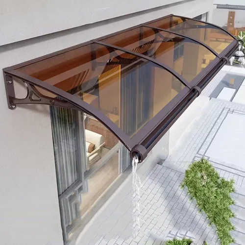 Miniatura 8 de Toldo de policarbonato para ventana exterior de 116 pulgadas x 78 pulgadas x 39 pulgadas, lámina hueca para puerta de patio