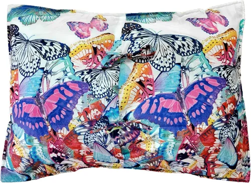 Miniatura 2 de Barefoot Bungalow Funda de almohada Mariposa, estándar, multicolor