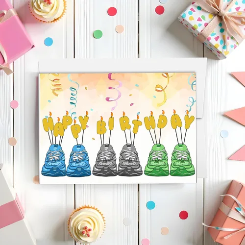 Miniatura 5 de Happy Birthday Runner Tarjeta para un corredor Feliz carrera