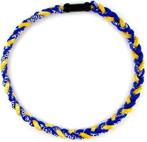 Miniatura 17 de MapofBeauty Dos colores moda tres trenzado cuerda Tornado collar