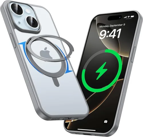 Miniatura 17 de MAGIC JOHN Soporte Magnético Invisible Giratorio 360° para Funda de iPhone 17 Pro [Botón de Control de Cámara] [Compatible con MagSafe] 16 FT Negro