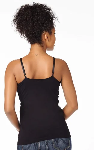 Miniatura 2 de Maternidad Maternity - Camiseta de lactancia sin mangas, clic de apertura, para mujer
