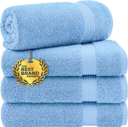 Miniatura 91 de Cotton Paradise - Juego de 4 toallas de mano para baño, 100% algodón turco, toallas suaves y absorbentes para la cara, toallas de mano color gris