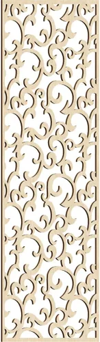 Miniatura 105 de Wheatland Paneles de pared decorativos de madera con calado, 9 3/8 pulgadas de ancho x 24 3/8 pulgadas de alto x 1/4 de alto, nogal