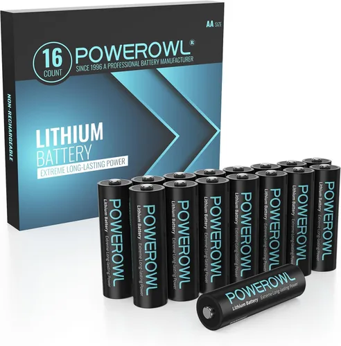 Miniatura 9 de Baterías de litio POWEROWL AA de alta capacidad de larga duración, batería doble A de 1.5V para dispositivos de alta tecnología - Paquete de 8