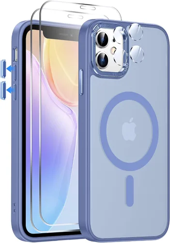 Miniatura 49 de LeYi Funda para iPhone XR: con protector de pantalla X2 + 2 funda para cámara [compatible con MagSafe] Funda protectora magnética i iphoneXR