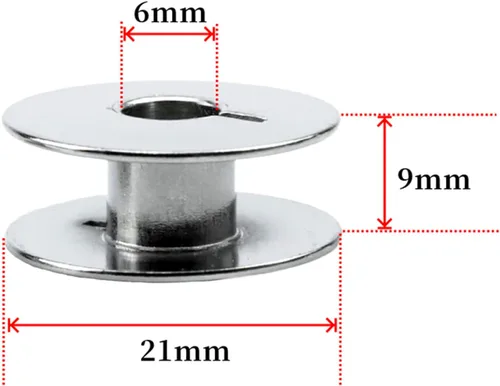 Miniatura 4 de Blooy - 20 bobinas de metal 55623S para cantante 20U 191D 491D 591D 306K, JUKI DDL-5550 8500 Consew 103 105 máquina de coser