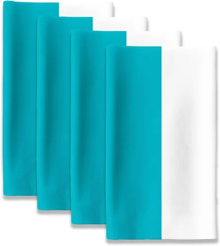 Miniatura 23 de Fabric Textile Products Servilletas de tela a rayas color lima y blanco Servilletas cabaña de 18 x 18 pulgadas Juego de 12 Resistente a